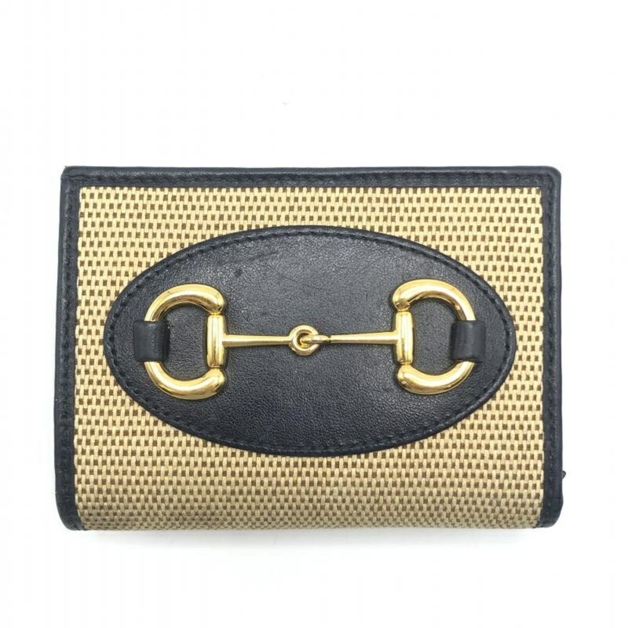 GUCCI Horsebit Compact Wallet 621887・0416 Gucci