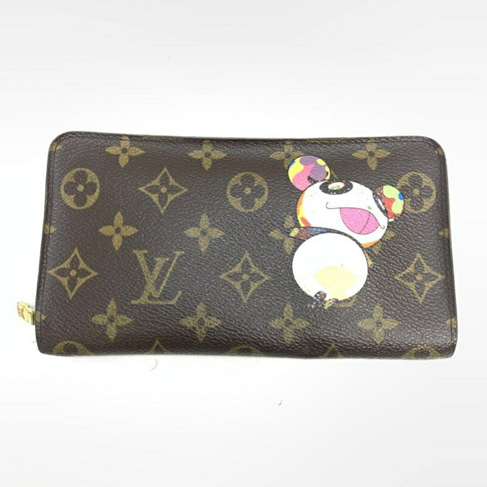 LOUIS VUITTON Monogram Takashi Murakami Collaboration Panda Round Wallet M61729 Louis Vuitton