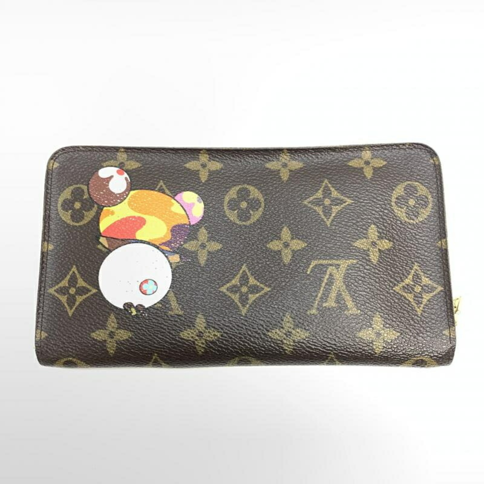 LOUIS VUITTON Monogram Takashi Murakami Collaboration Panda Round Wallet M61729 Louis Vuitton