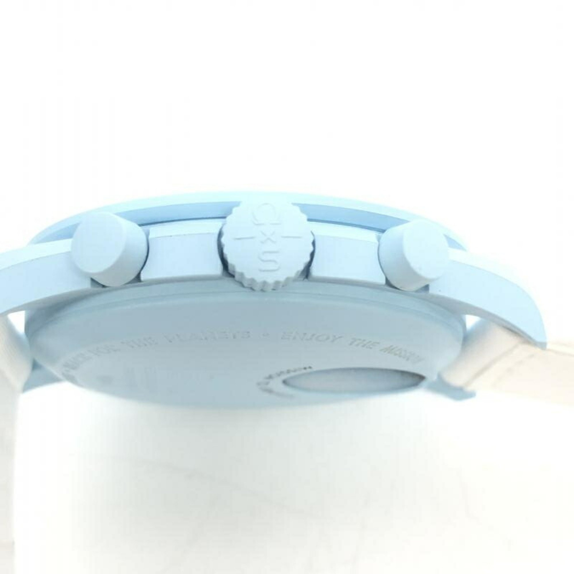 OMEGA SWATCH Moon Swatch MISSION TO URANUS Quartz Wristwatch Omega Uranus Blue