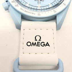 OMEGA SWATCH Moon Swatch MISSION TO URANUS Quartz Wristwatch Omega Uranus Blue