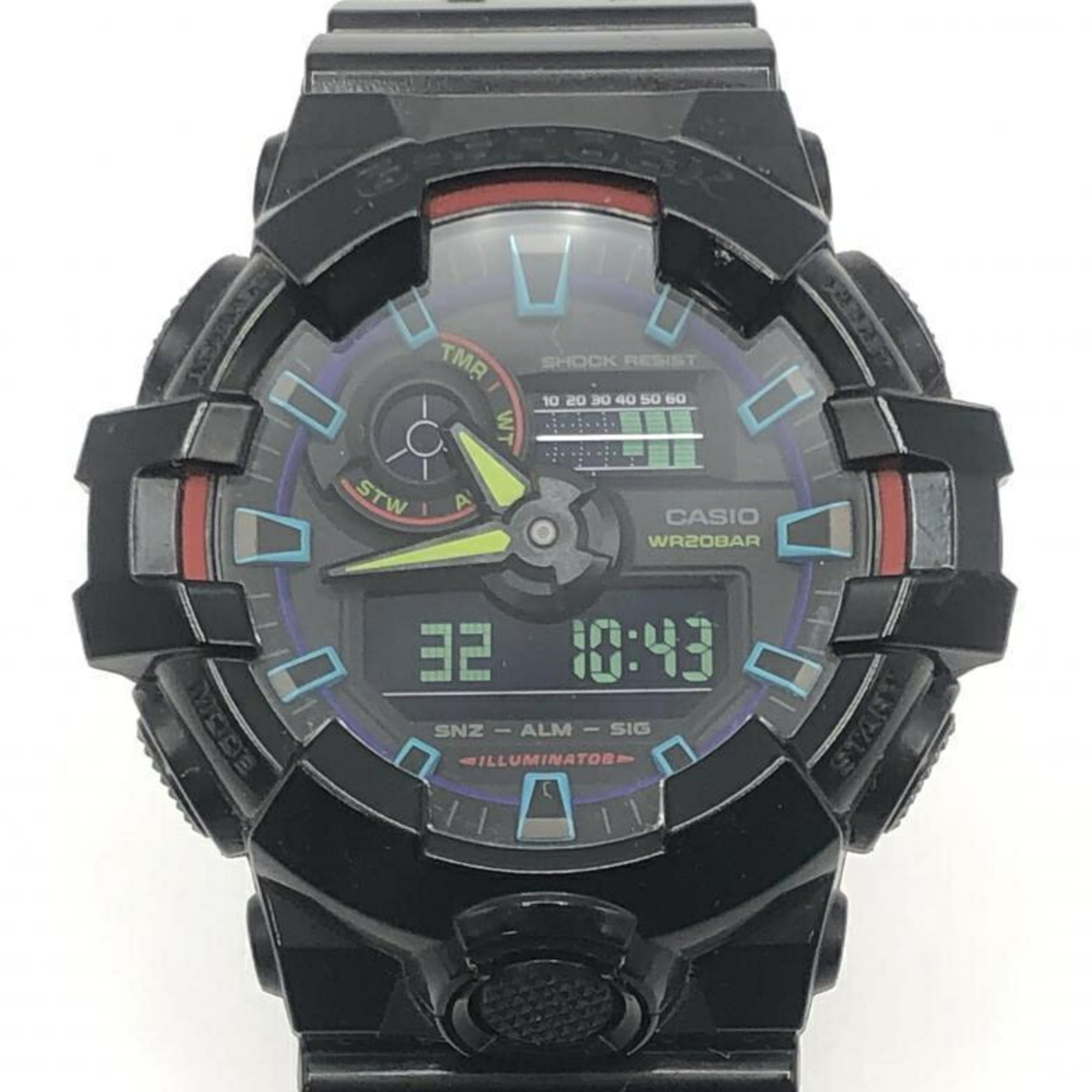 CASIO G-SHOCK GA-700RGB Wristwatch Black Casio G-Shock