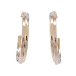 Cartier Trinity hoop earrings, K18YG yellow gold, K18WG white K18PG pink B8020000