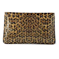 Christian Louboutin Clutch Bag Leopard Studs Patent