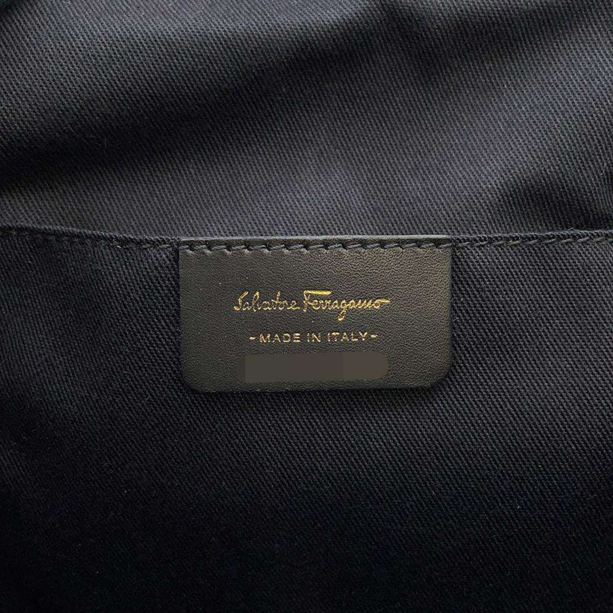 Salvatore Ferragamo Handbag Gancini DV-21 3403 Bag Black