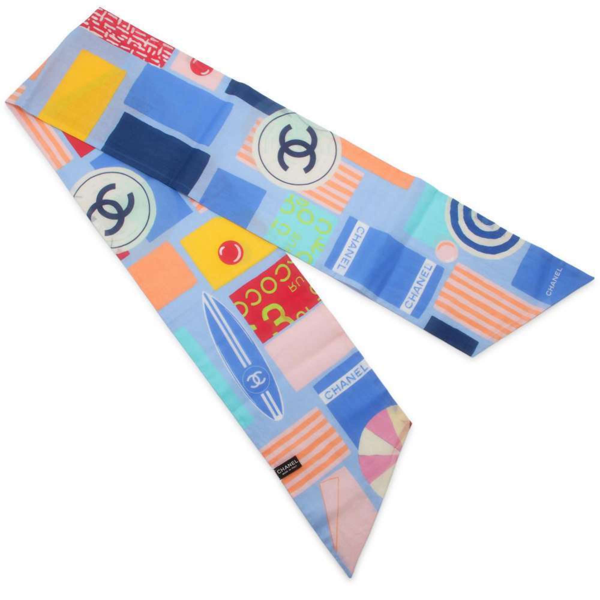 Chanel scarf Coco mark cotton CHANEL surfboard