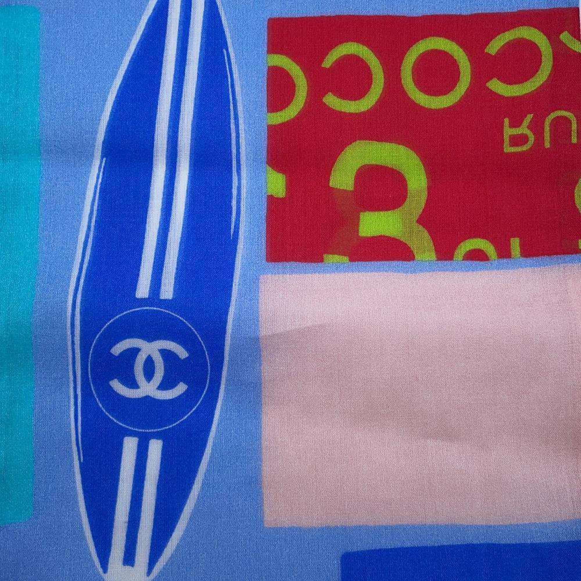 Chanel scarf Coco mark cotton CHANEL surfboard