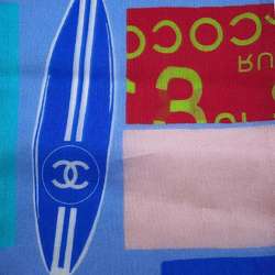 Chanel scarf Coco mark cotton CHANEL surfboard