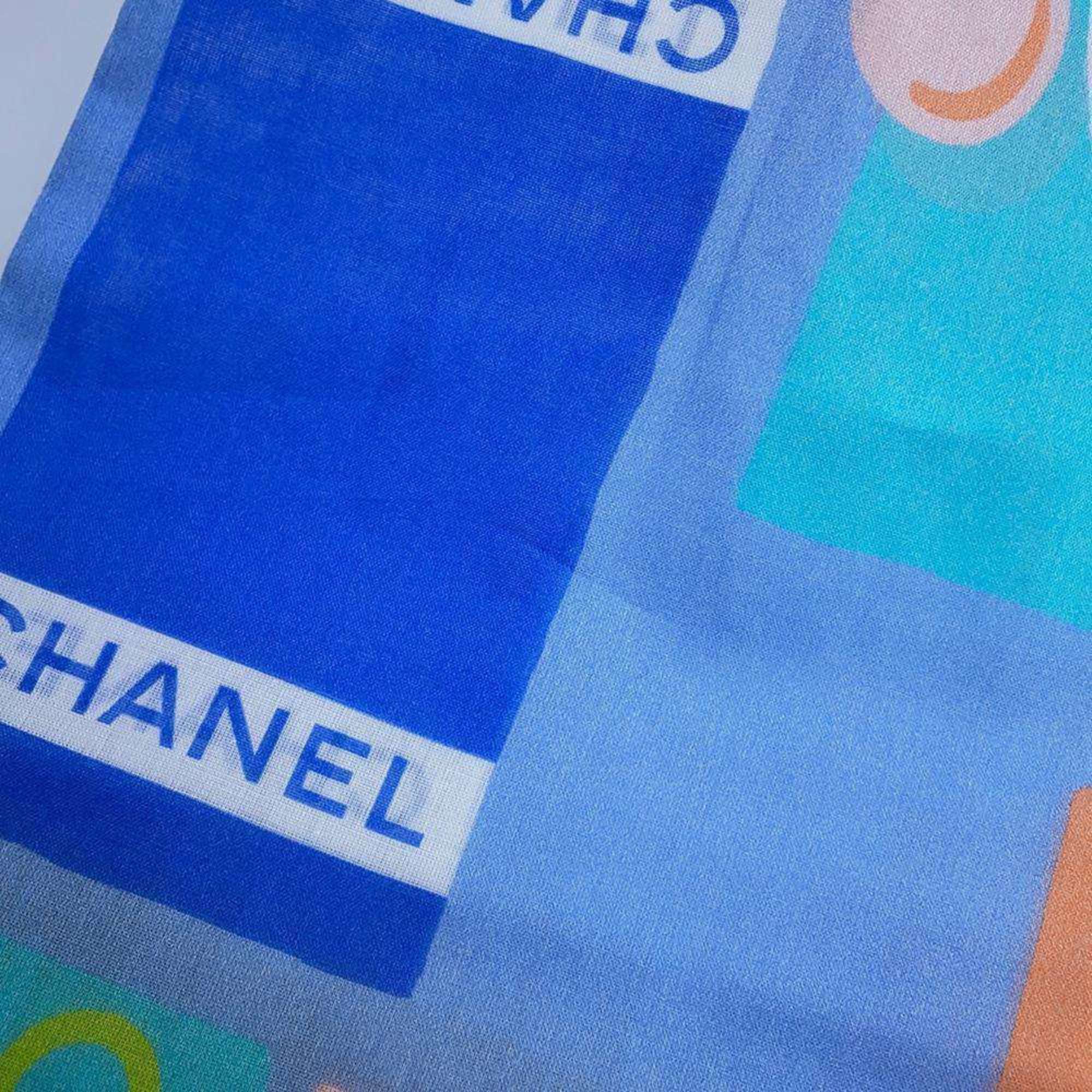 Chanel scarf Coco mark cotton CHANEL surfboard