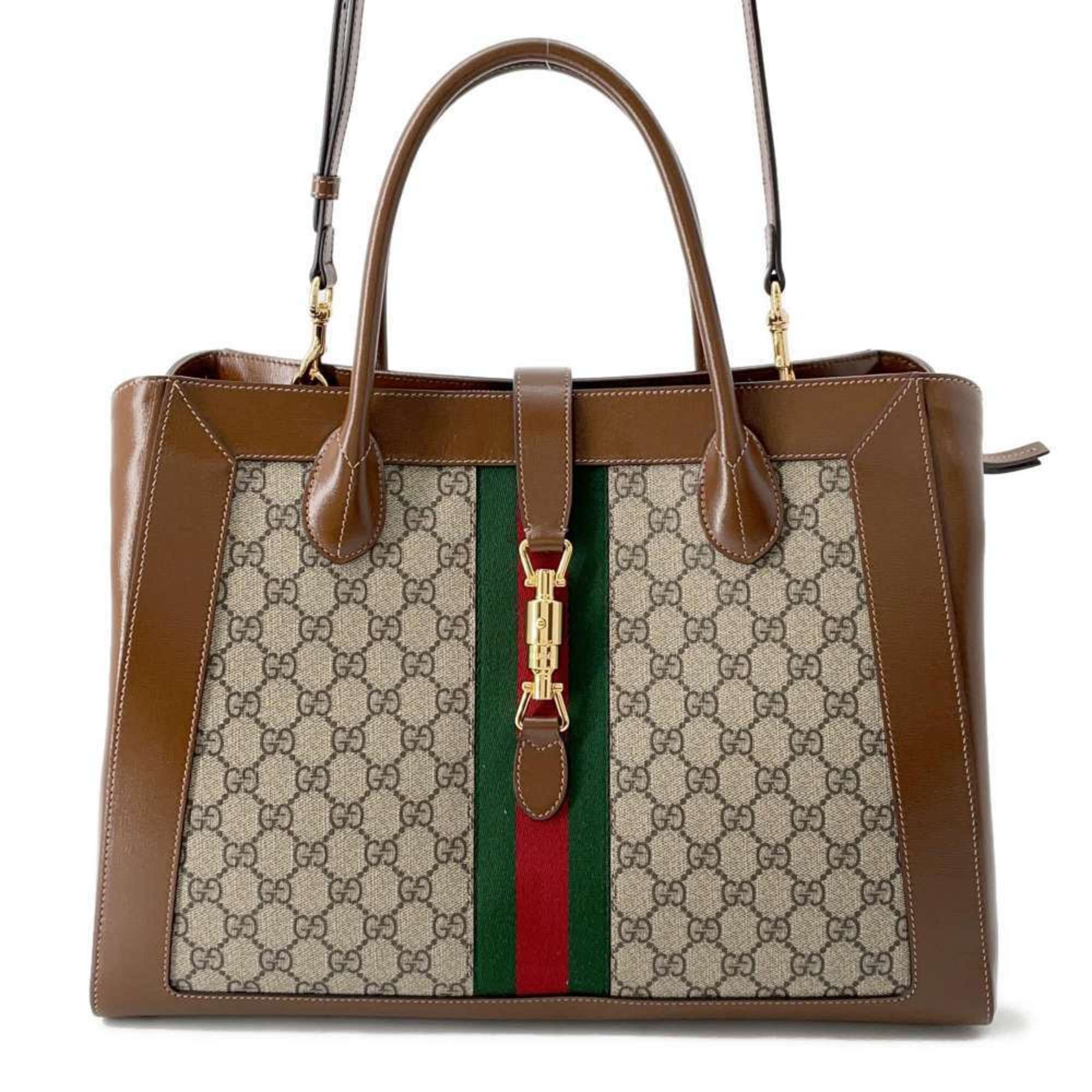 Gucci Tote Bag Jackie 1961 GG Supreme 649015 GUCCI 2way Shoulder