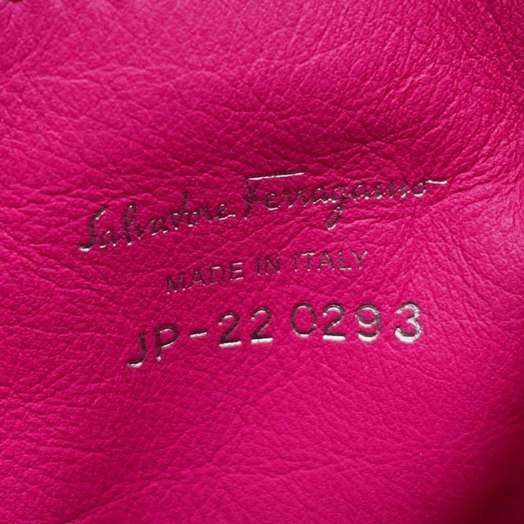 Salvatore Ferragamo Shoulder Bag Phone Holder Leather 220293 Smartphone Case