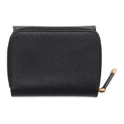 Christian Dior Tri-fold Wallet Saddle Medium Black