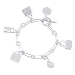 Hermes Bracelet Amulet 5 Constance Birkin Kelly Bag Motif SV925 Silver