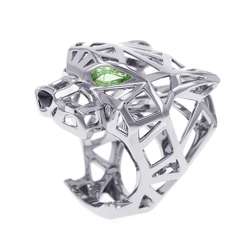 Cartier Ring Panthere de Tsavorite Garnet Onyx Size 52 N4730900 Men's