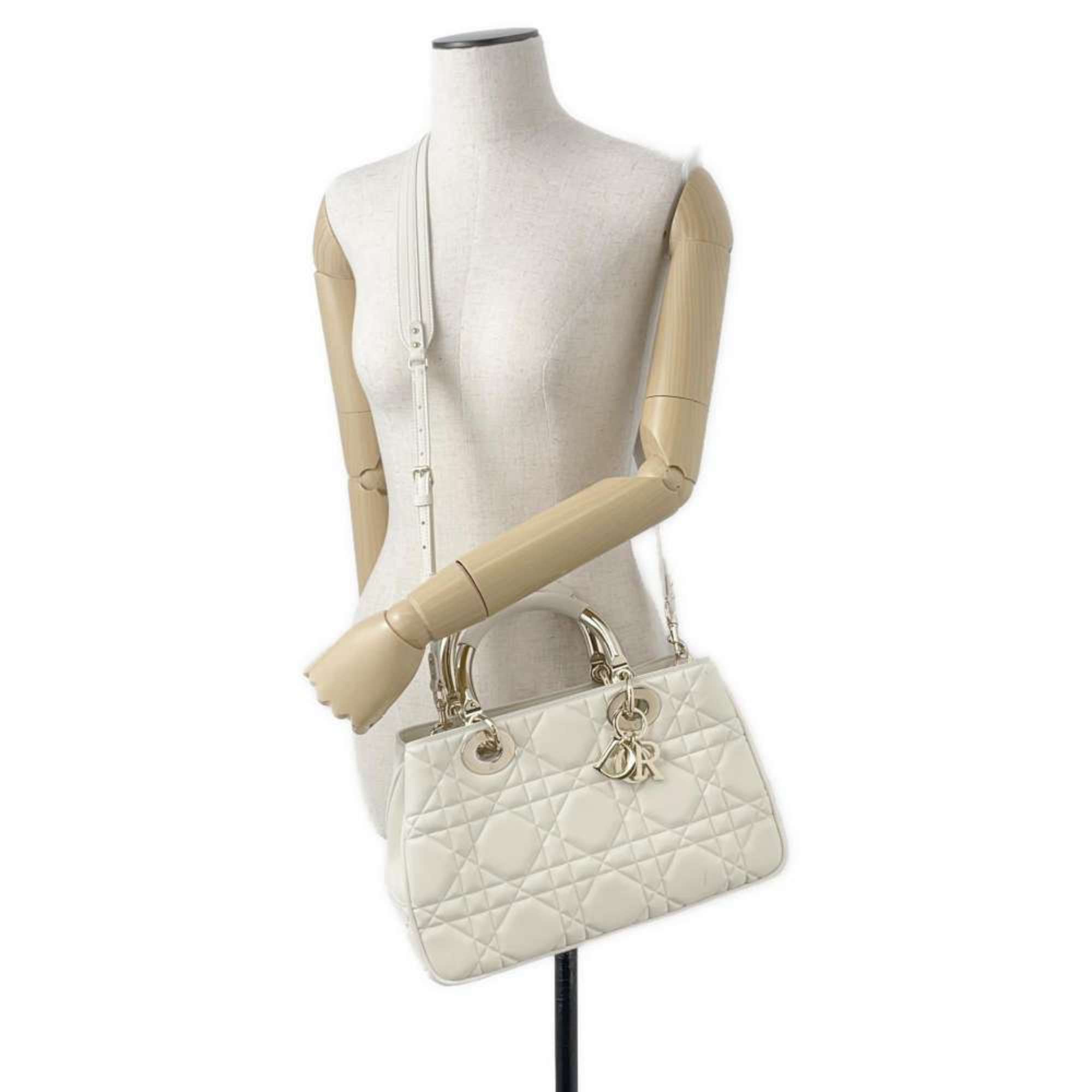 Christian Dior Handbag Ladies 95.22 Medium M0699OVJX 2way Shoulder Bag White