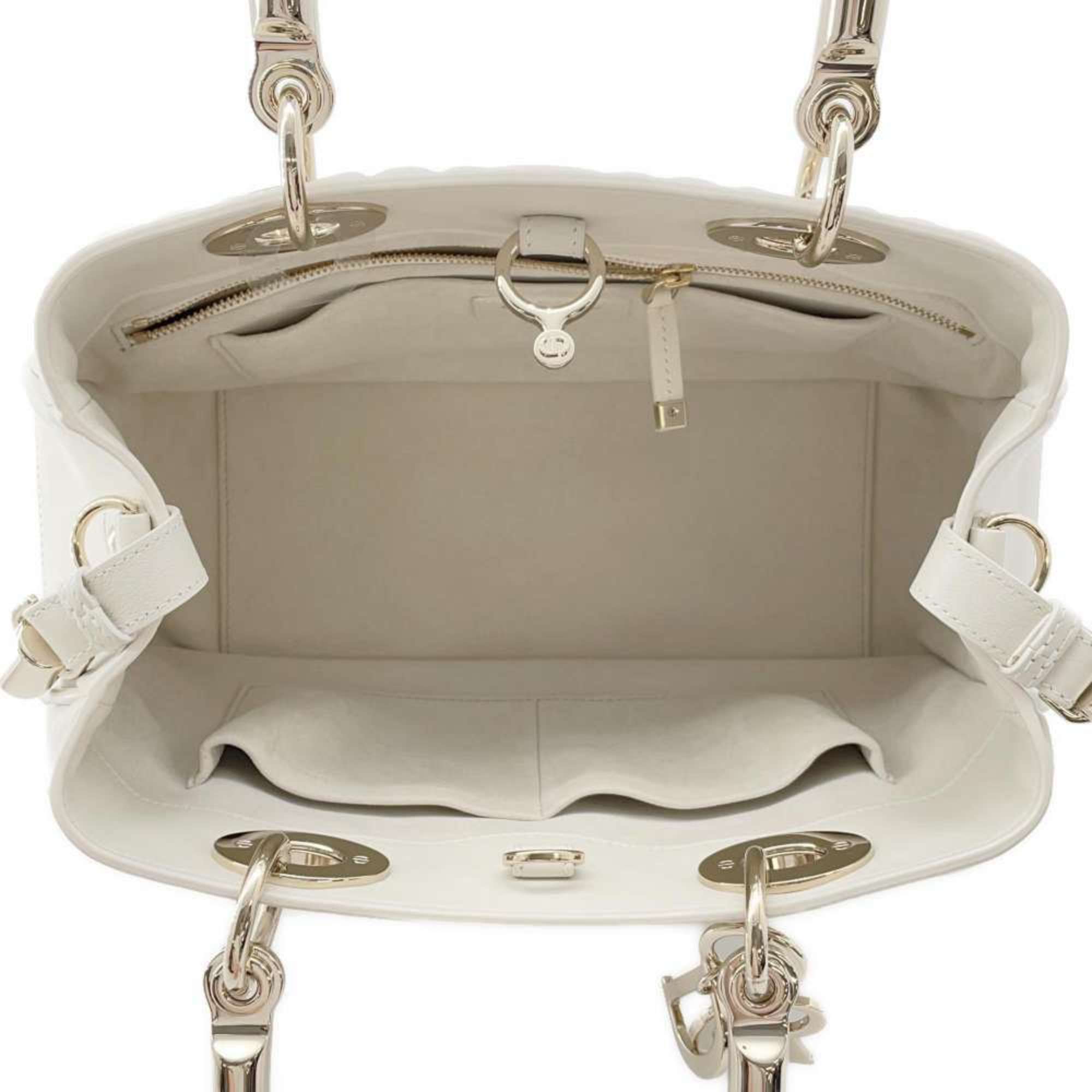 Christian Dior Handbag Ladies 95.22 Medium M0699OVJX 2way Shoulder Bag White