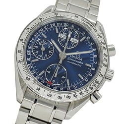 OMEGA Speedmaster 3523.80 Men's Watch Triple Calendar Automatic AT Stainless Steel SS Silver Blue Polished