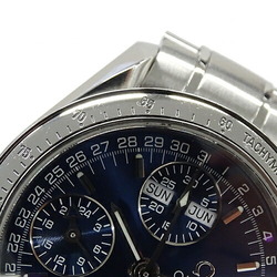 OMEGA Speedmaster 3523.80 Men's Watch Triple Calendar Automatic AT Stainless Steel SS Silver Blue Polished