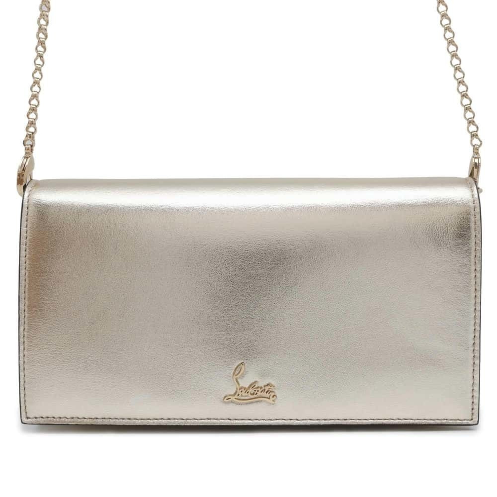 Christian Louboutin Chain Shoulder Bag Leather Belt