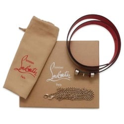 Christian Louboutin Chain Shoulder Bag Leather Belt