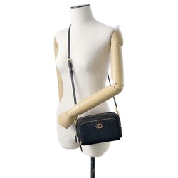 Christian Dior Shoulder Bag Caro Double Pouch S7431UBAE Black