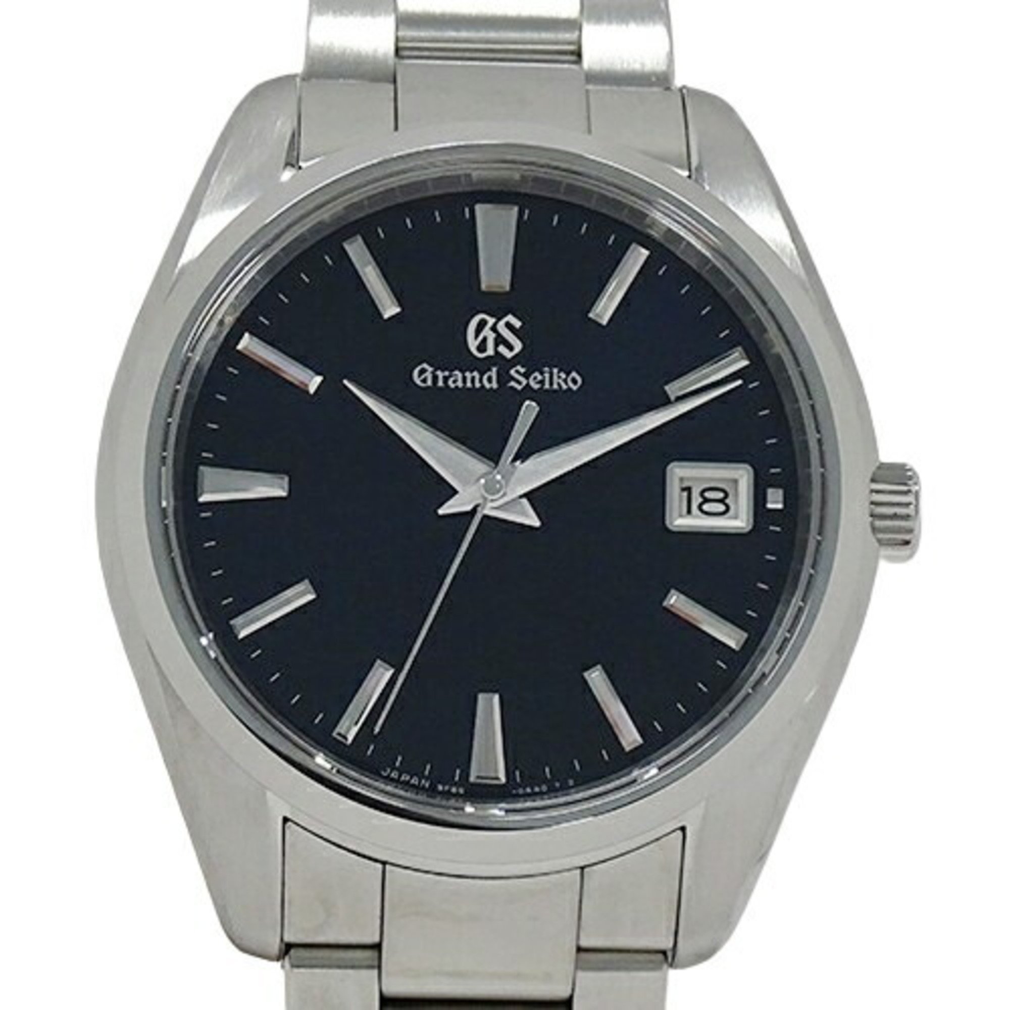 Grand Seiko GRAND SEIKO GS Heritage 9F85-0AC0 SBGP013 Watch Men's Date Quartz Stainless Steel SS Silver Navy Polished