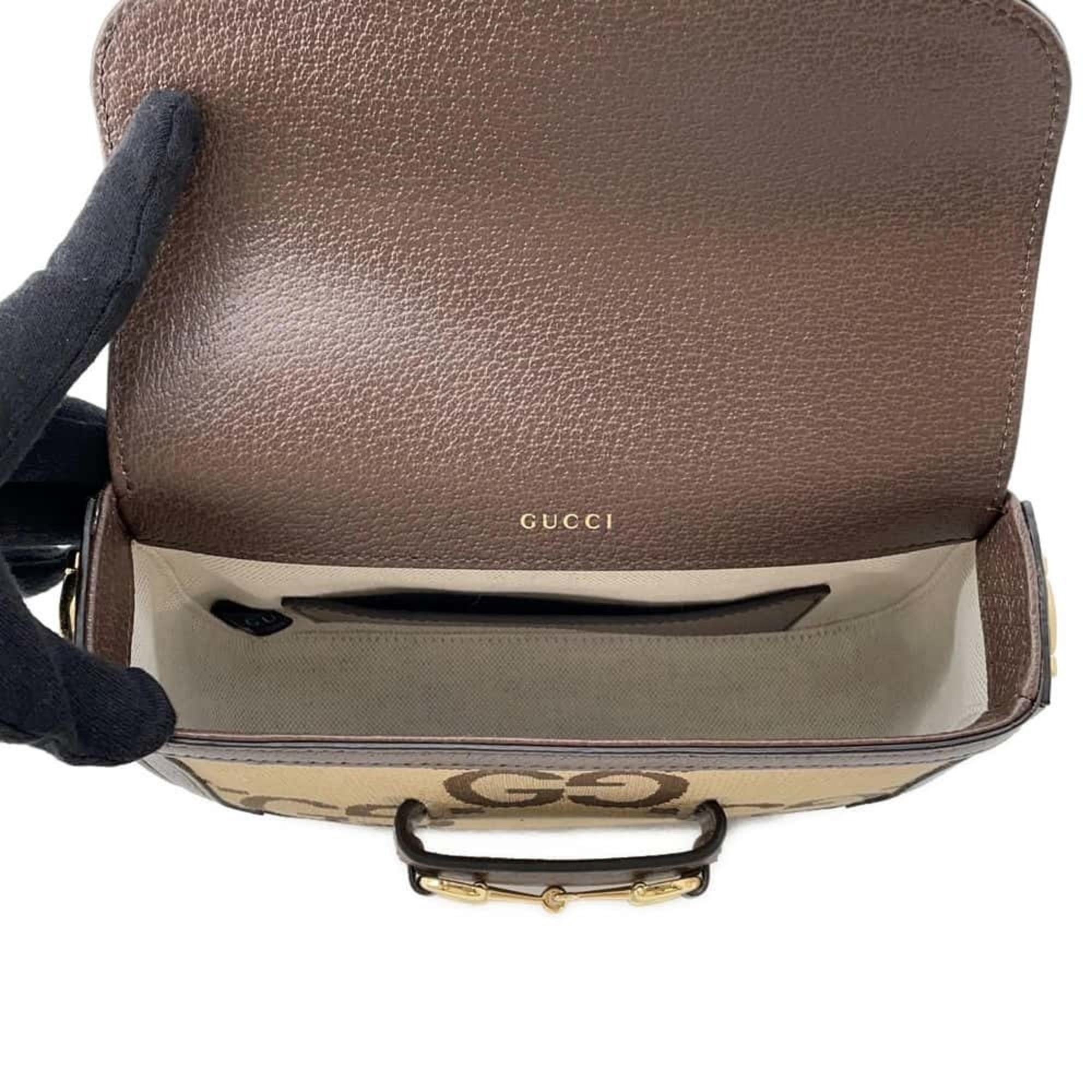 Gucci Shoulder Bag Horsebit 1955 Jumbo GG 658574 GUCCI 2way Web