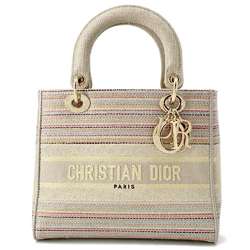 Christian Dior Handbag Lady Dee-Lite Canvas 2way Shoulder Bag