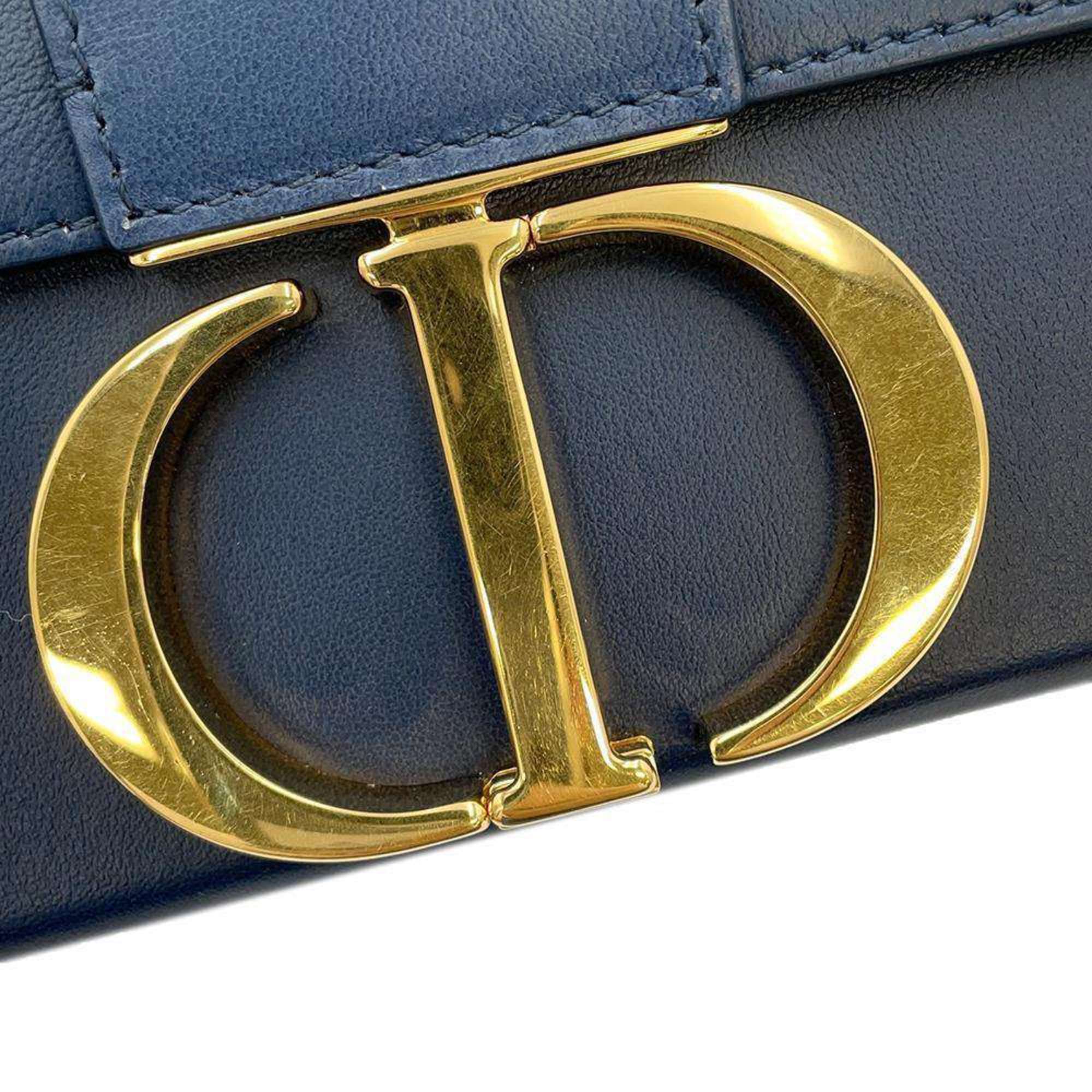 Christian Dior Shoulder Bag Montaigne Leather