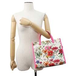 Gucci Handbag Flora Canvas 550141 GUCCI 2way Shoulder Bag Flower White