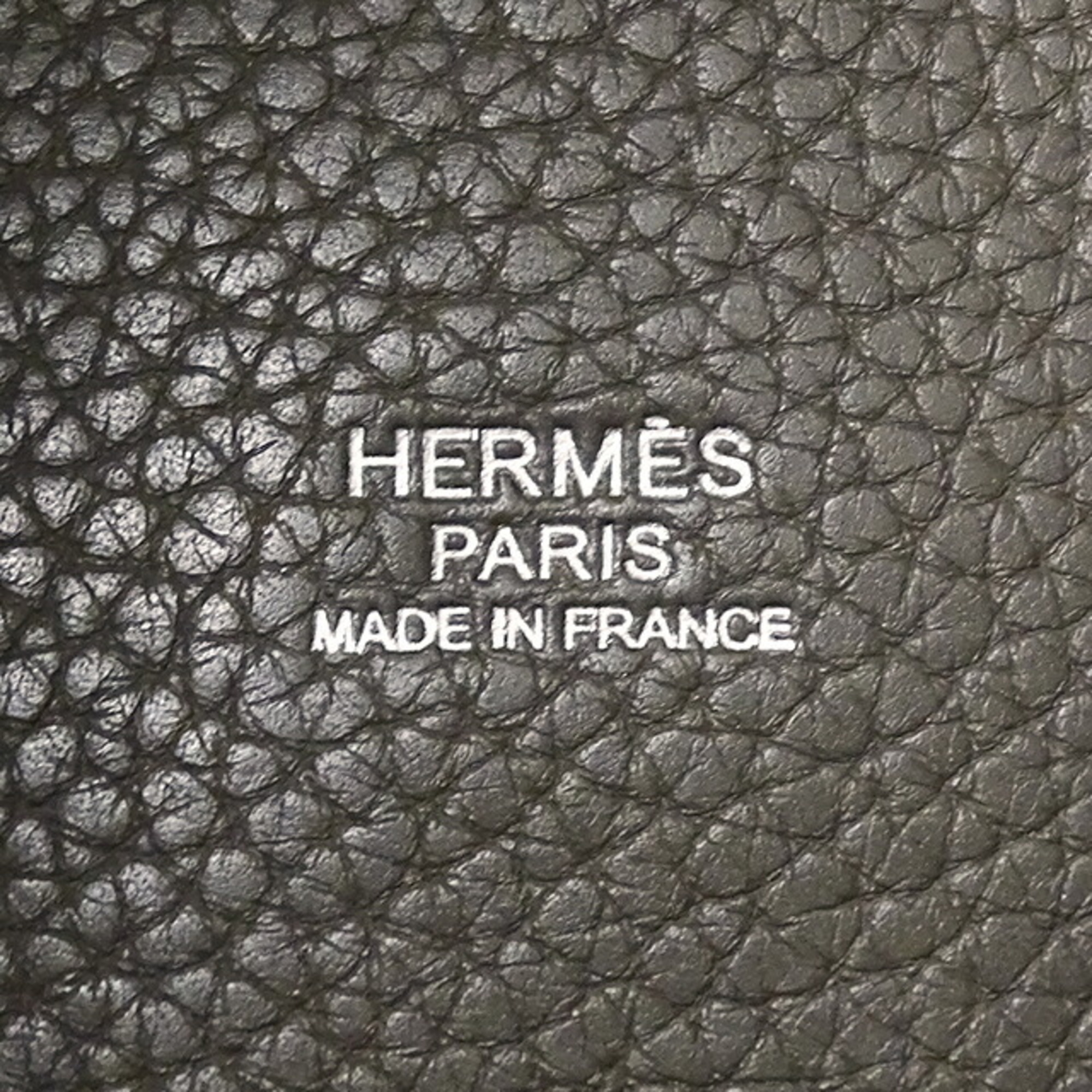 Hermes Picotin Lock GM handbag for women, Taurillon Clemence Etain Greige, stamped with R