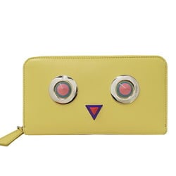 FENDI Women's Hypnotize Wallet Leather Yellow 8M0299