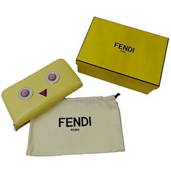 FENDI Women's Hypnotize Wallet Leather Yellow 8M0299