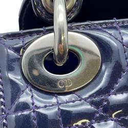 Christian Dior handbag Lady Cannage patent M0505OWCB 2way