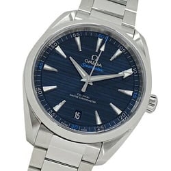 OMEGA Seamaster Aqua Terra 220.10.41.21.03.001 Watch Men's Date 150m Automatic AT Stainless Steel SS Silver Blue Polished