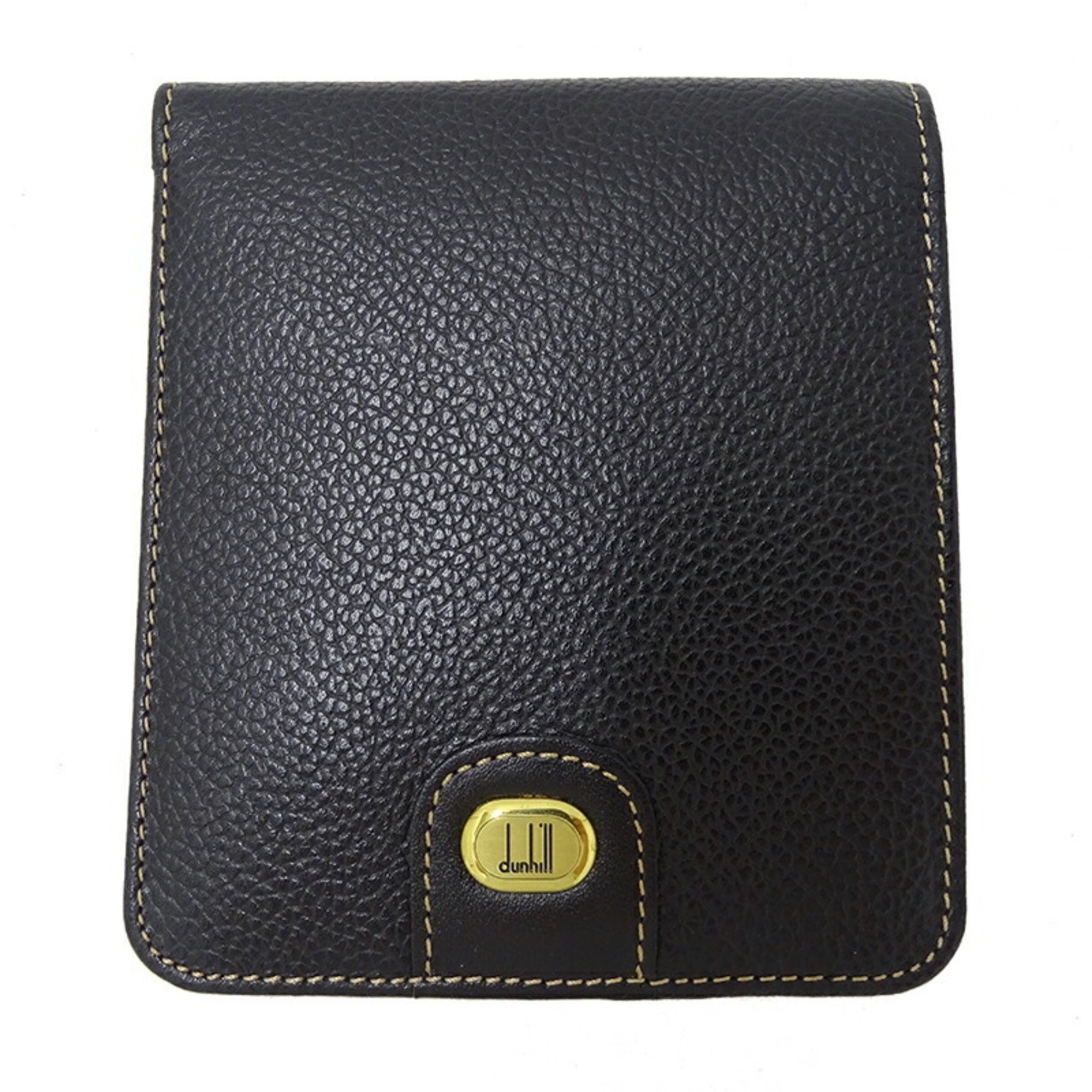 Dunhill Men's Bi-fold Wallet Leather Black