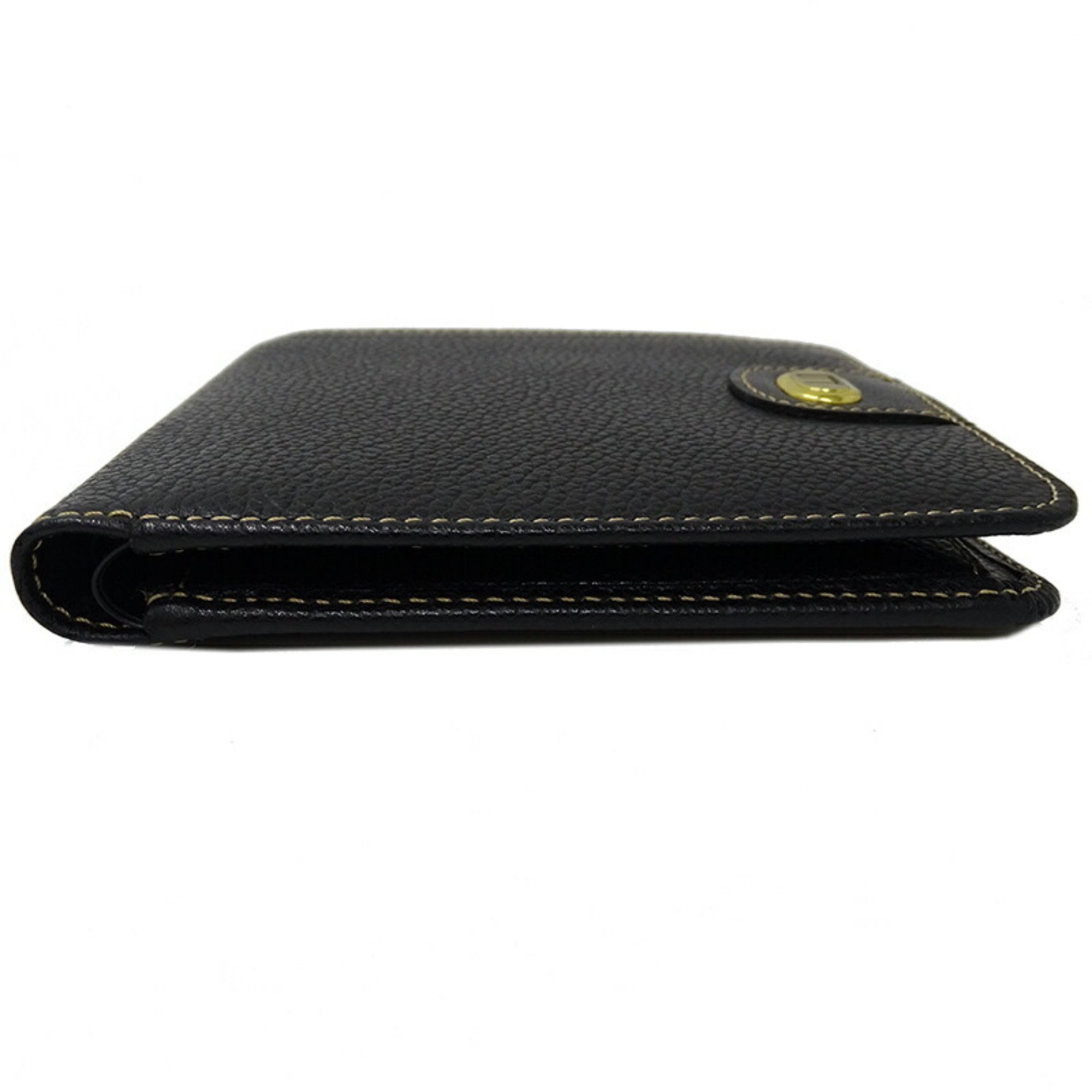 Dunhill Men's Bi-fold Wallet Leather Black