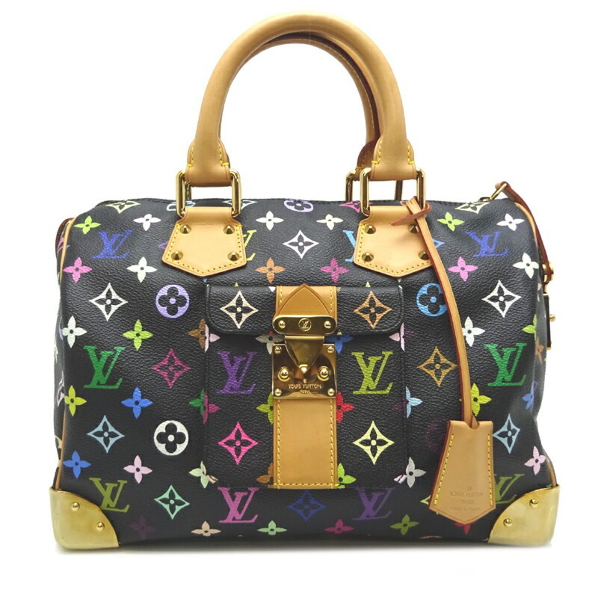 Louis Vuitton Speedy 30 Women's Boston Bag M92642 (Model) Monogram Multicolor (Noir)