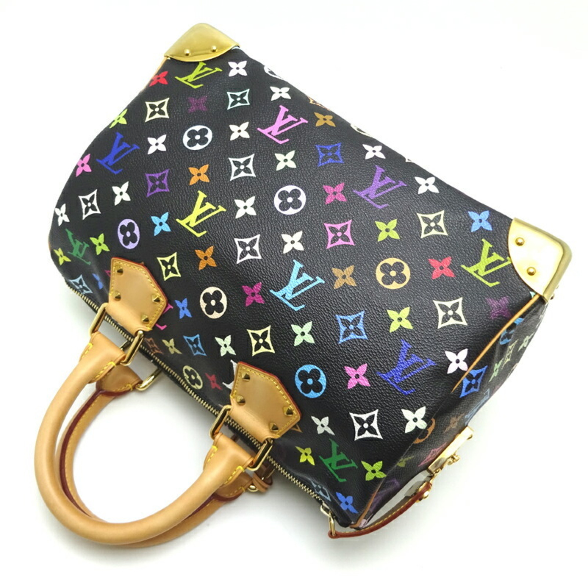 Louis Vuitton Speedy 30 Women's Boston Bag M92642 (Model) Monogram Multicolor (Noir)