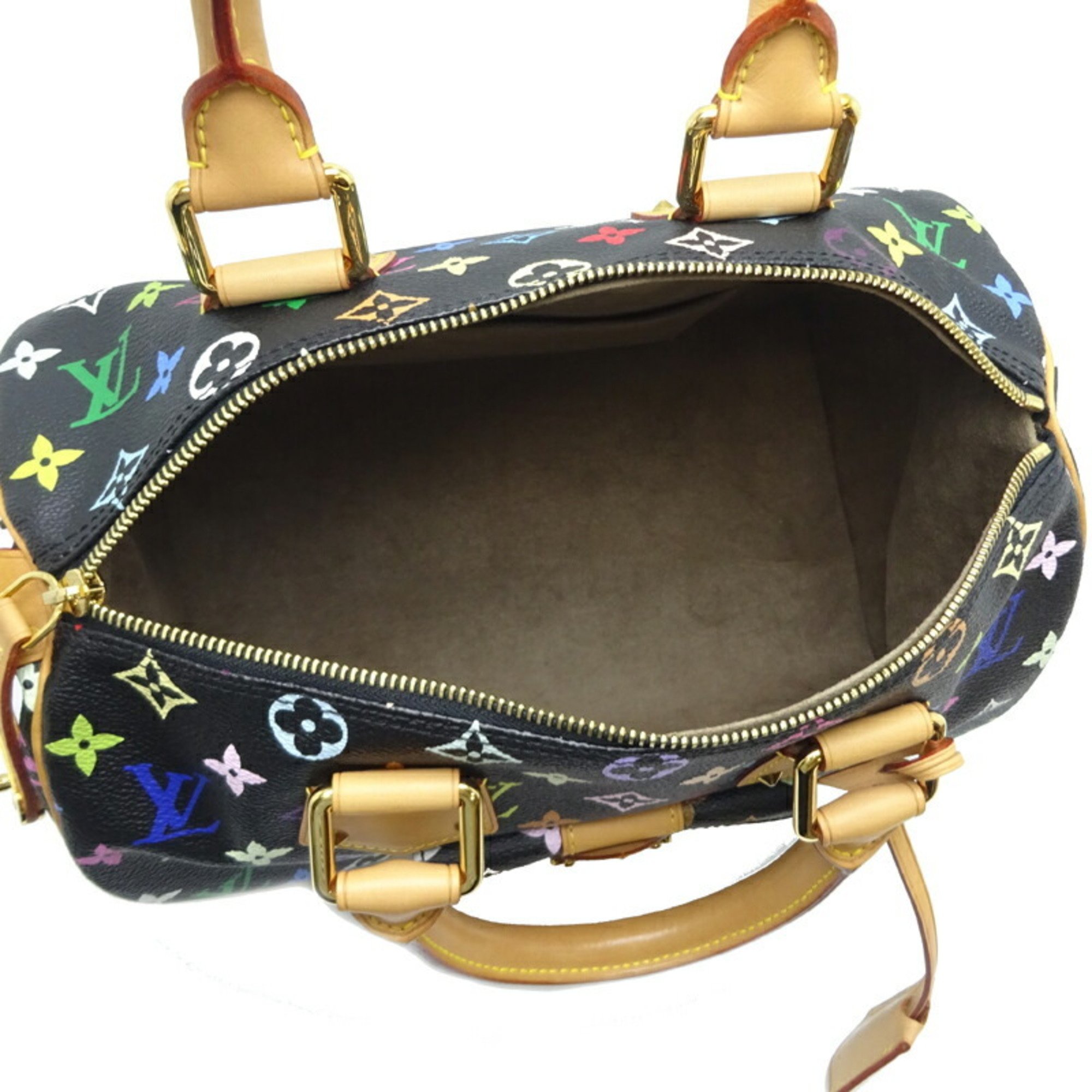 Louis Vuitton Speedy 30 Women's Boston Bag M92642 (Model) Monogram Multicolor (Noir)