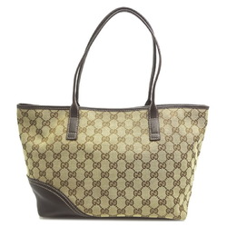 Gucci Sukey Interlocking G Tote Bag Women's Shoulder 169945 Leather Beige