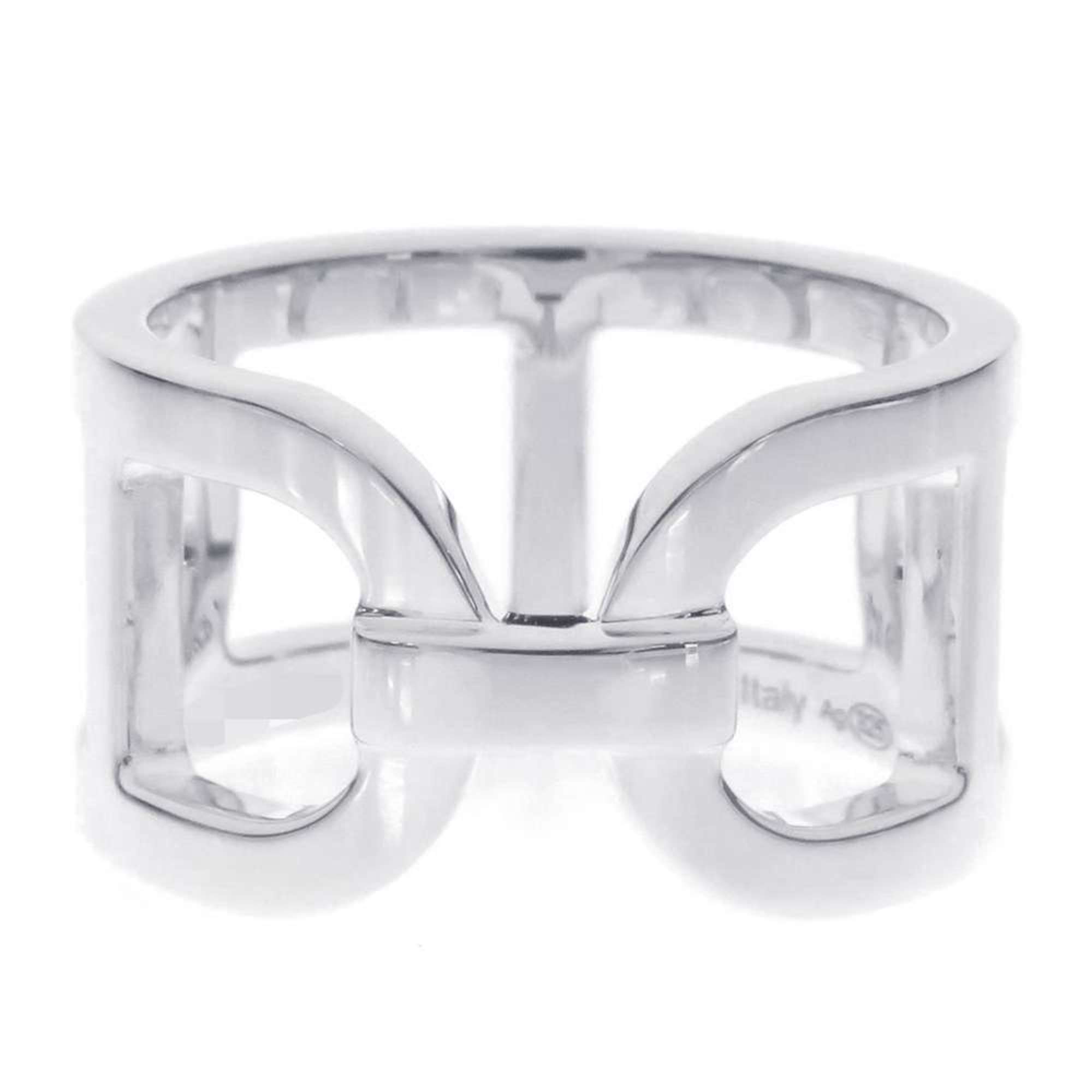 Hermes Ring Ever Chaine d'Ancre MM SV925 Silver Size 51 HERMES