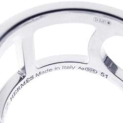 Hermes Ring Ever Chaine d'Ancre MM SV925 Silver Size 51 HERMES