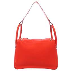 Hermes handbag Lindy 30 Rouge Cou Taurillon Clemence Y stamp