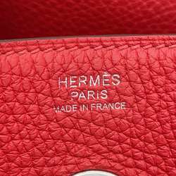 Hermes handbag Lindy 30 Rouge Cou Taurillon Clemence Y stamp