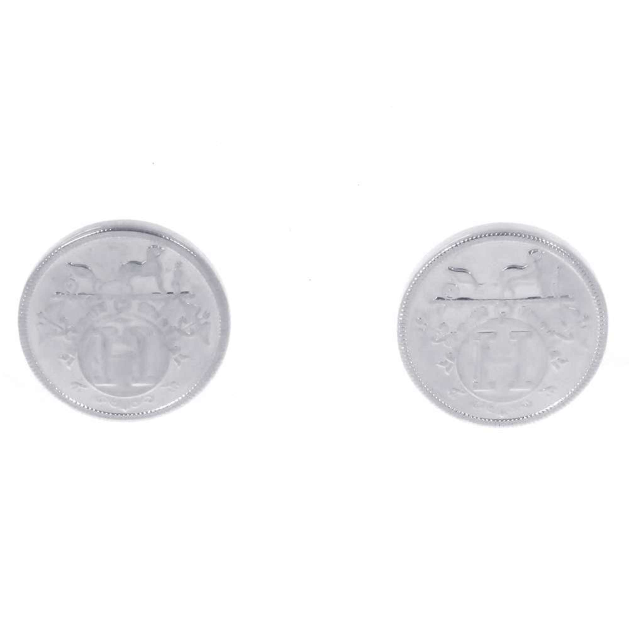 Hermes Earrings Exlibris TPM SV925 Silver HERMES