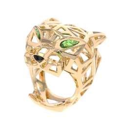 Cartier Ring Panthere de Tsavorite Garnet Onyx K18YG Size 52 N4722500