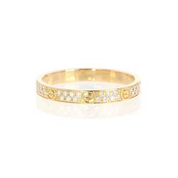 Cartier Ring Love Diamond K18YG Yellow Gold B4218051 Size 51