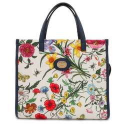 Gucci Handbag Flora Canvas 550141 GUCCI 2way Shoulder Bag Flower White