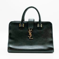 Saint Laurent SAINT LAURENT Handbag Shoulder Bag Monogram Baby Cabas 2Way Leather Black Gold Women's PD166